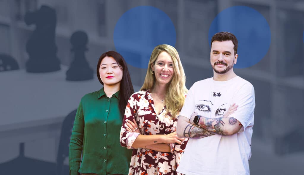 Sergio Vaquero, Nancy Yao y María Rodrigo